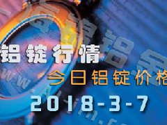 铝锭行情2018：3月7日铝锭价格,各地今日铝价