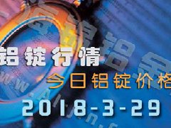 铝锭行情2018：3月29日铝锭价格,各地今日铝价