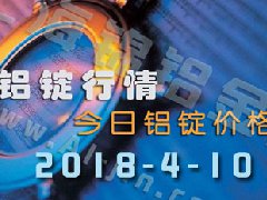 今日铝锭价：4月10日全国各地铝锭行情