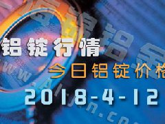 今日铝锭价：4月12日全国各地铝锭行情