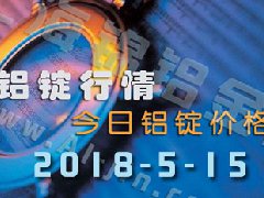 今日铝价：5月15日全国各地铝锭行情