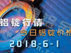 铝锭行情2018：6月1日铝锭价格,各地今日铝价